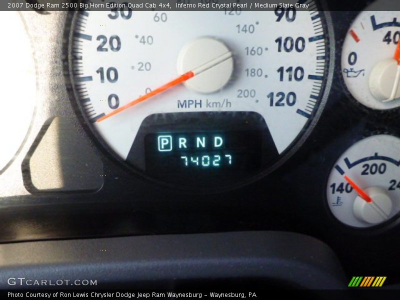 Inferno Red Crystal Pearl / Medium Slate Gray 2007 Dodge Ram 2500 Big Horn Edition Quad Cab 4x4