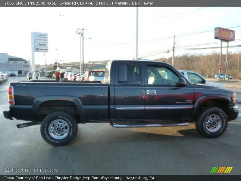 Deep Blue Metallic / Dark Pewter 2005 GMC Sierra 2500HD SLT Extended Cab 4x4