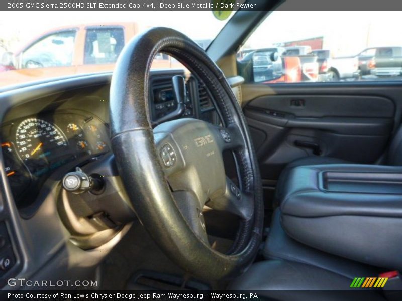 Deep Blue Metallic / Dark Pewter 2005 GMC Sierra 2500HD SLT Extended Cab 4x4