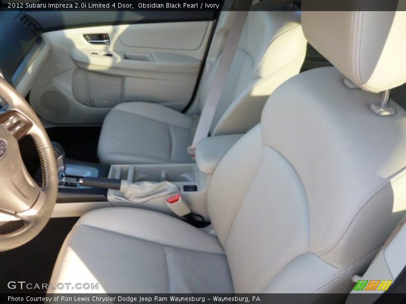 Obsidian Black Pearl / Ivory 2012 Subaru Impreza 2.0i Limited 4 Door