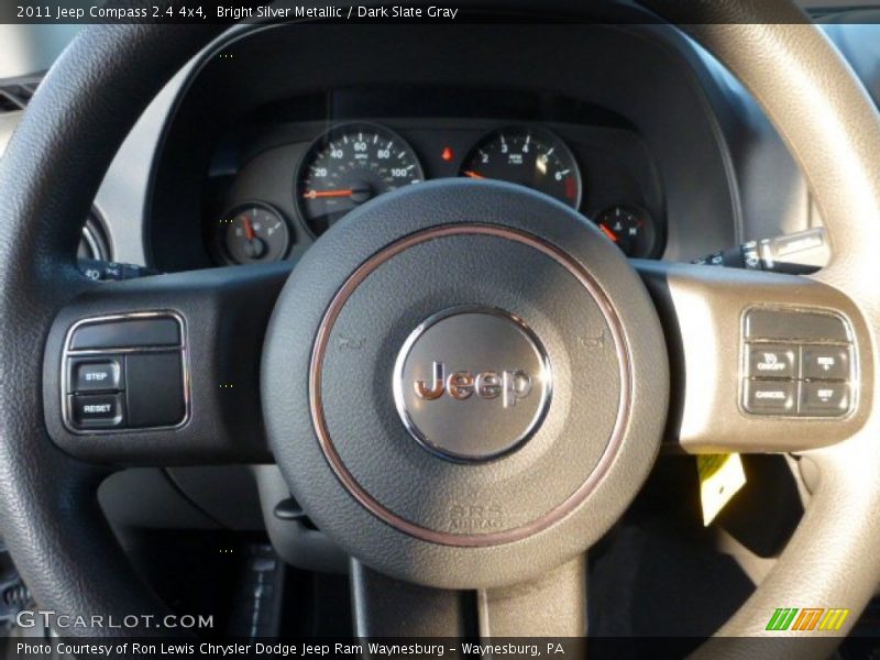 Bright Silver Metallic / Dark Slate Gray 2011 Jeep Compass 2.4 4x4
