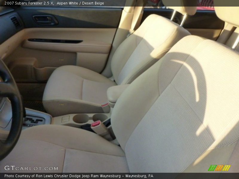 Aspen White / Desert Beige 2007 Subaru Forester 2.5 X