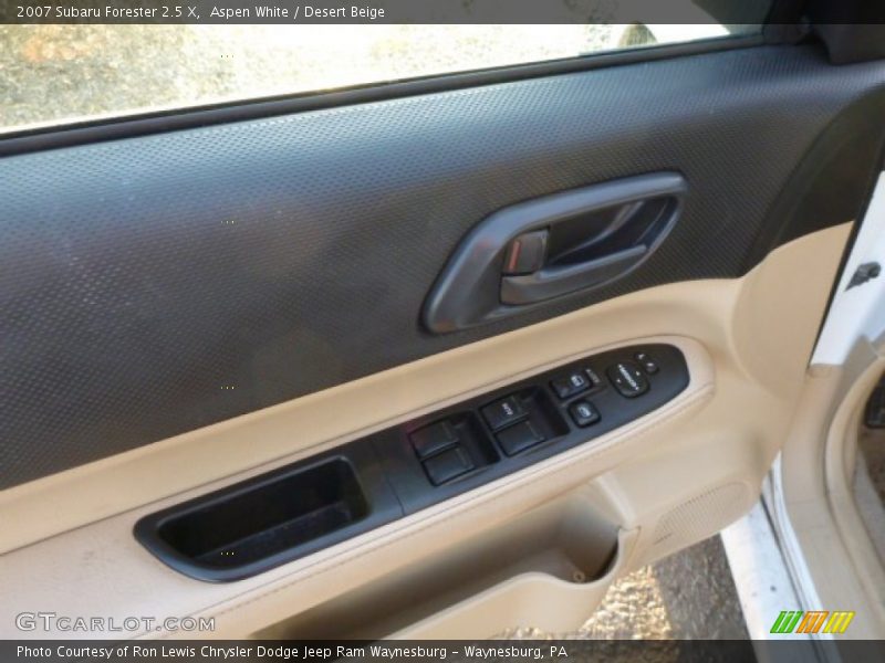 Aspen White / Desert Beige 2007 Subaru Forester 2.5 X