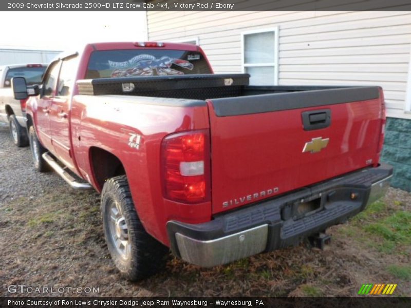 Victory Red / Ebony 2009 Chevrolet Silverado 2500HD LTZ Crew Cab 4x4