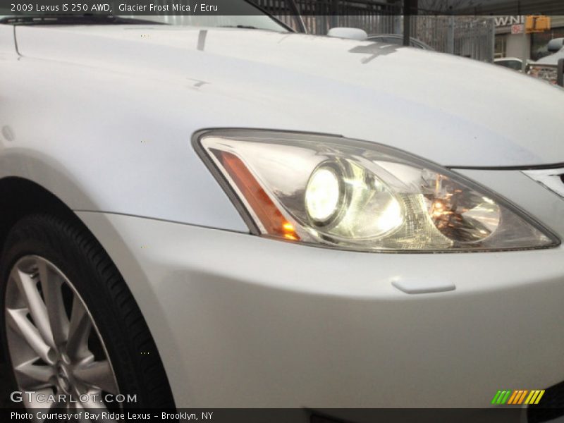 Glacier Frost Mica / Ecru 2009 Lexus IS 250 AWD