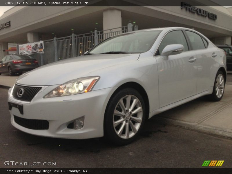 Glacier Frost Mica / Ecru 2009 Lexus IS 250 AWD