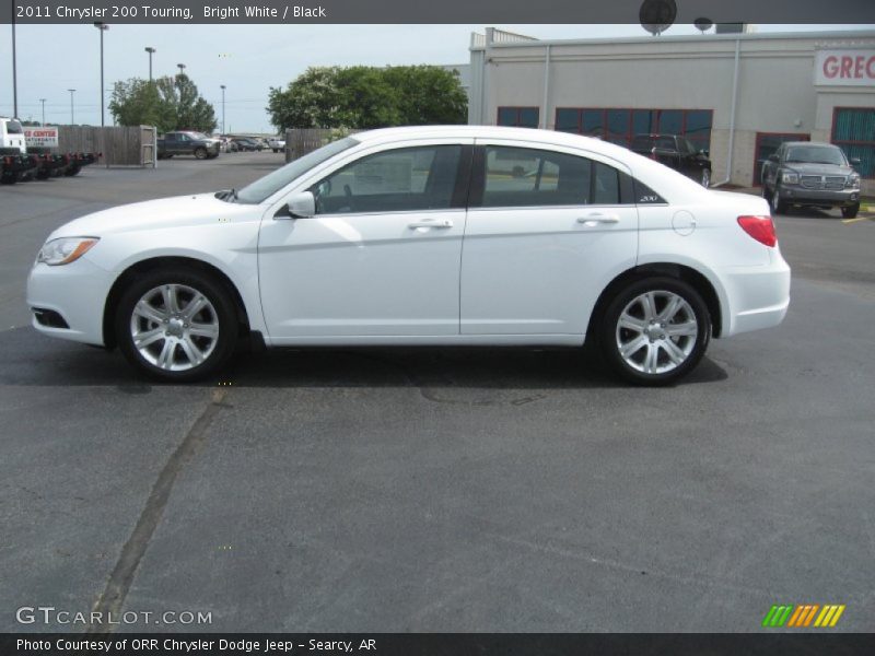 Bright White / Black 2011 Chrysler 200 Touring