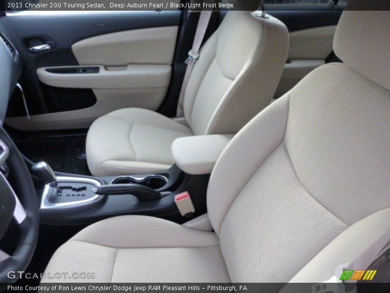 Deep Auburn Pearl / Black/Light Frost Beige 2013 Chrysler 200 Touring Sedan