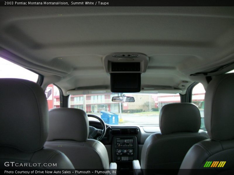 Summit White / Taupe 2003 Pontiac Montana MontanaVision