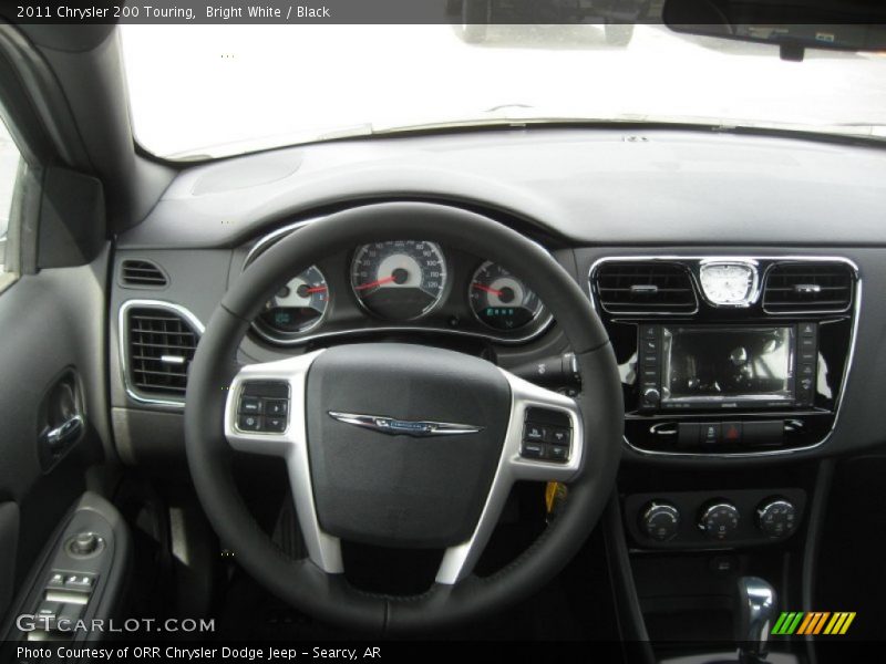 Bright White / Black 2011 Chrysler 200 Touring