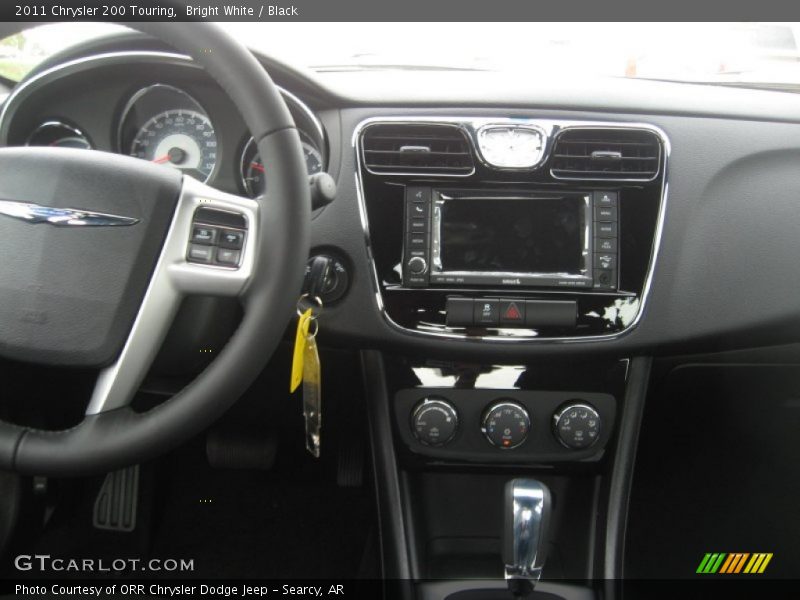 Bright White / Black 2011 Chrysler 200 Touring