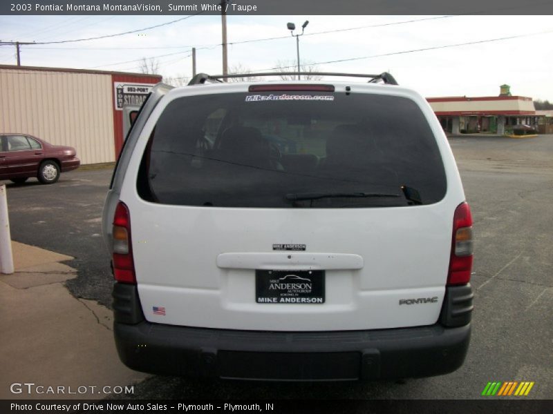 Summit White / Taupe 2003 Pontiac Montana MontanaVision