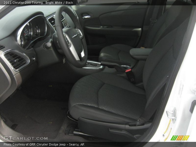 Bright White / Black 2011 Chrysler 200 Touring
