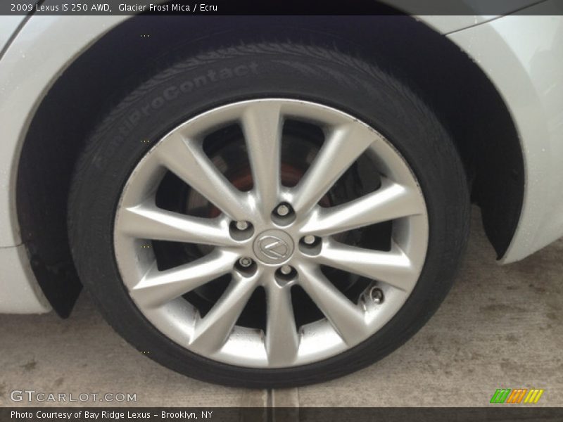 Glacier Frost Mica / Ecru 2009 Lexus IS 250 AWD