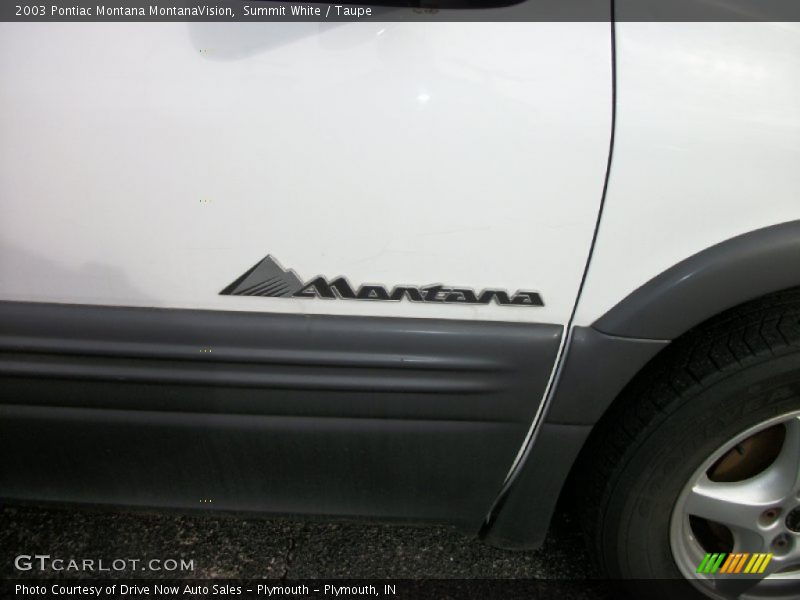 Summit White / Taupe 2003 Pontiac Montana MontanaVision