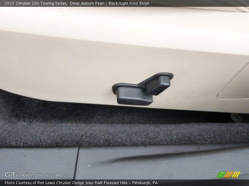 Deep Auburn Pearl / Black/Light Frost Beige 2013 Chrysler 200 Touring Sedan