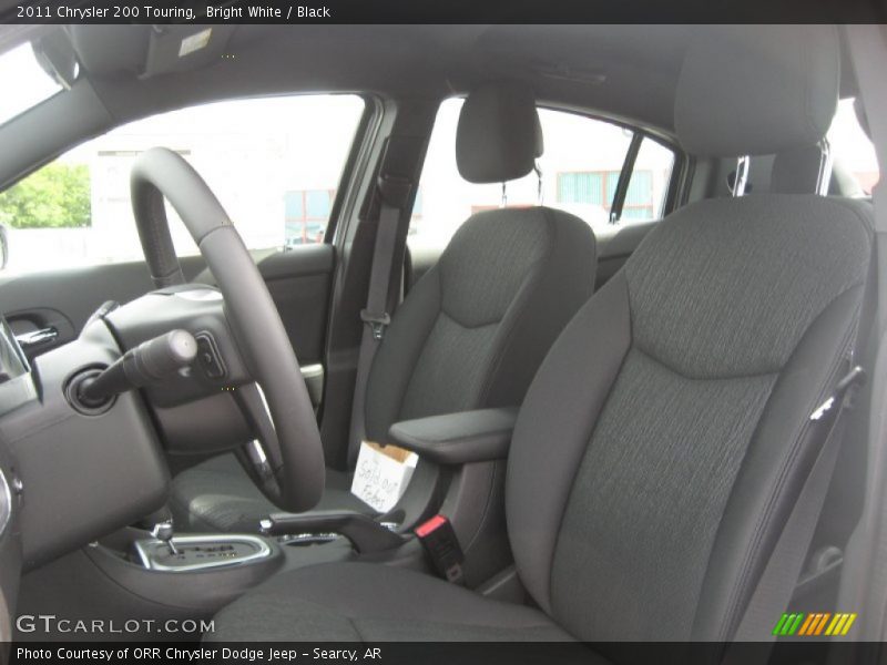 Bright White / Black 2011 Chrysler 200 Touring