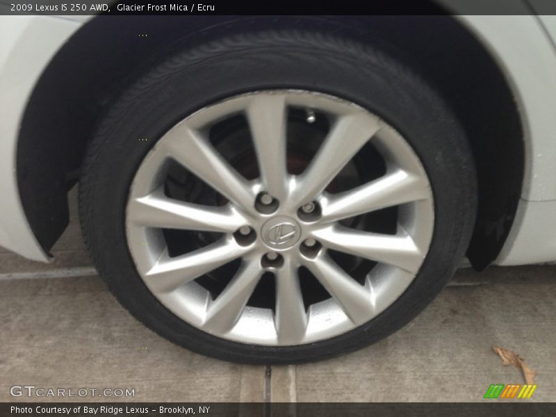 Glacier Frost Mica / Ecru 2009 Lexus IS 250 AWD