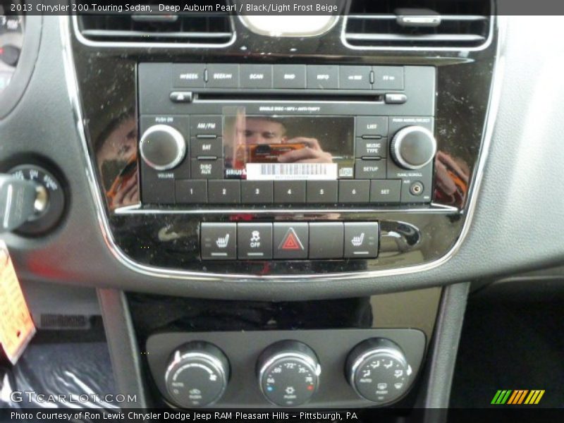 Deep Auburn Pearl / Black/Light Frost Beige 2013 Chrysler 200 Touring Sedan