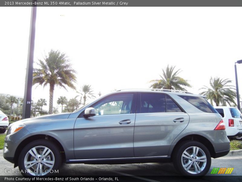 Palladium Silver Metallic / Grey 2013 Mercedes-Benz ML 350 4Matic