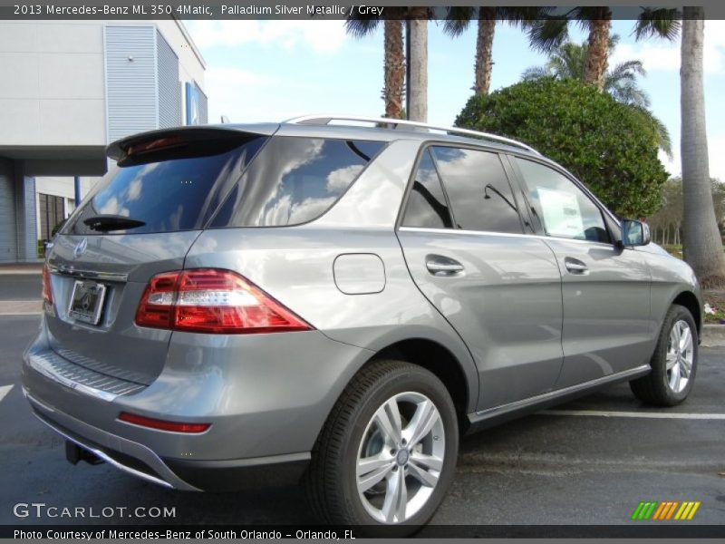 Palladium Silver Metallic / Grey 2013 Mercedes-Benz ML 350 4Matic