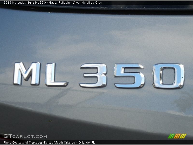 Palladium Silver Metallic / Grey 2013 Mercedes-Benz ML 350 4Matic