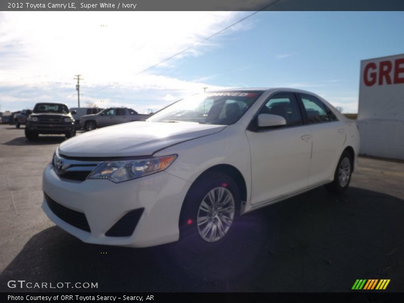 Super White / Ivory 2012 Toyota Camry LE