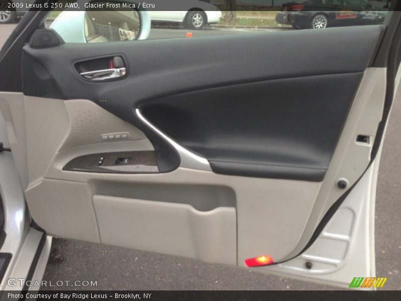 Glacier Frost Mica / Ecru 2009 Lexus IS 250 AWD