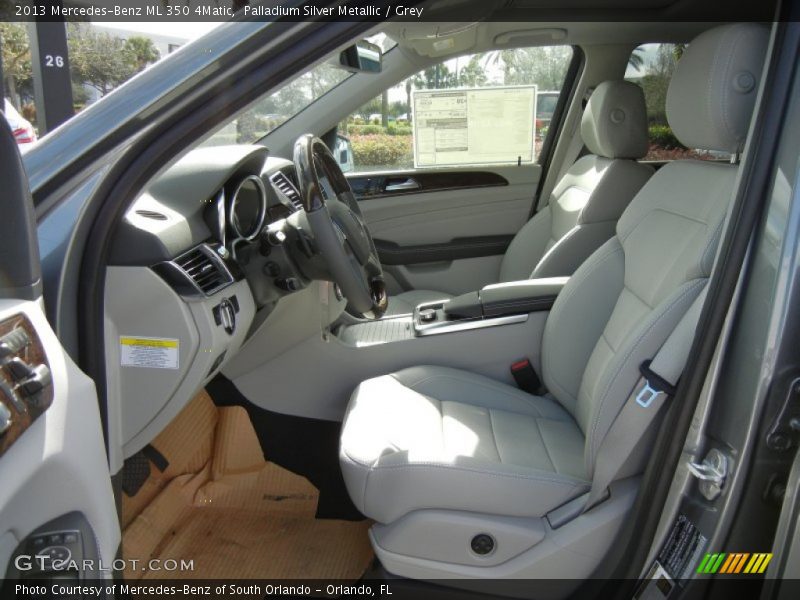 Palladium Silver Metallic / Grey 2013 Mercedes-Benz ML 350 4Matic