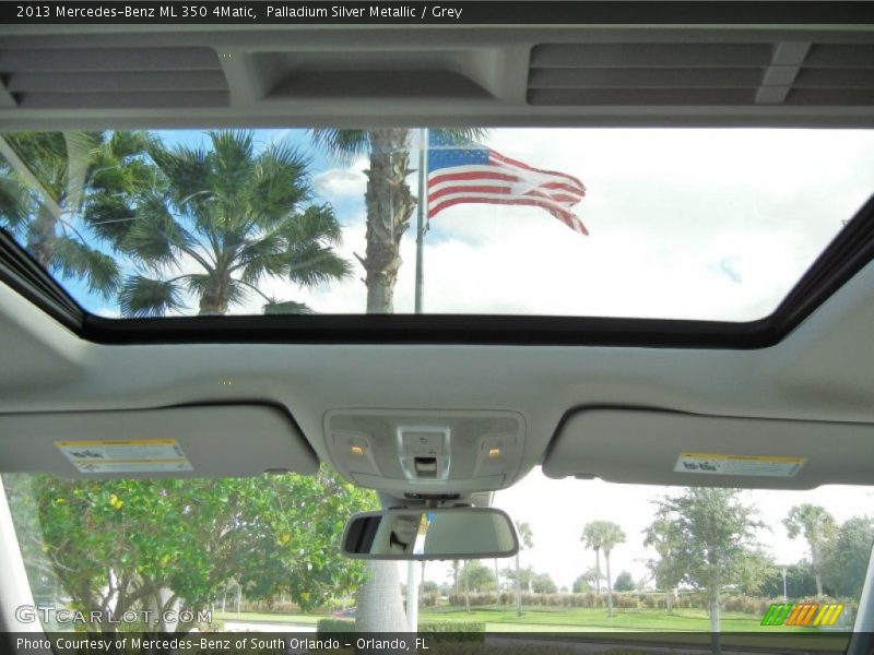 Palladium Silver Metallic / Grey 2013 Mercedes-Benz ML 350 4Matic