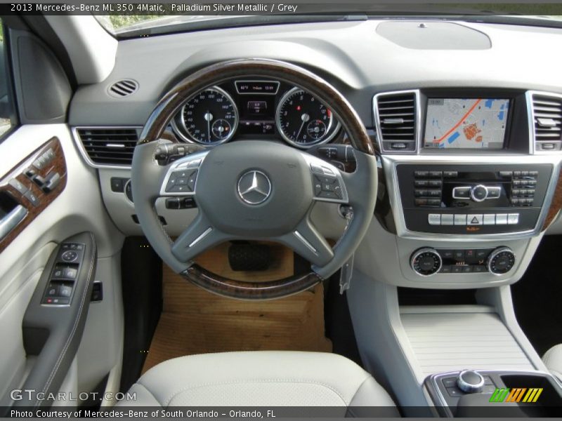 Palladium Silver Metallic / Grey 2013 Mercedes-Benz ML 350 4Matic