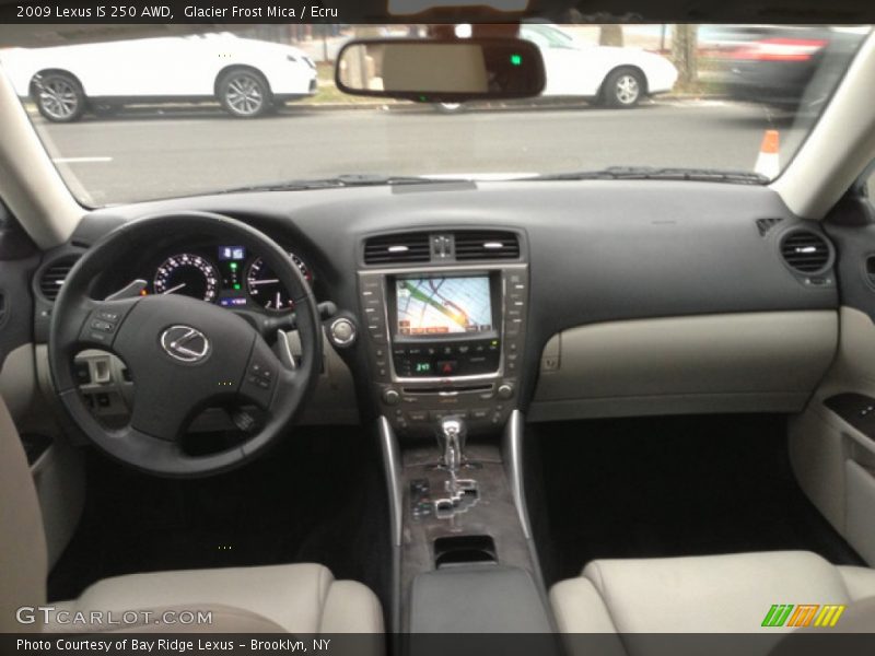 Glacier Frost Mica / Ecru 2009 Lexus IS 250 AWD