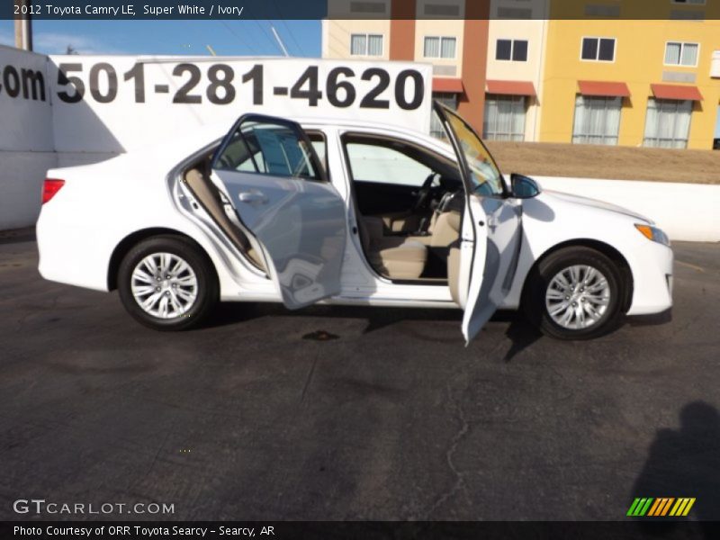 Super White / Ivory 2012 Toyota Camry LE