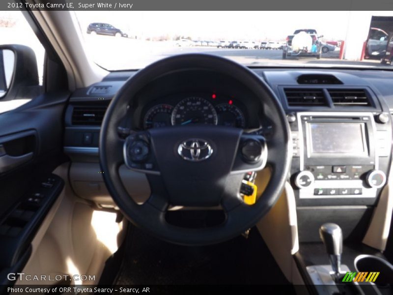 Super White / Ivory 2012 Toyota Camry LE