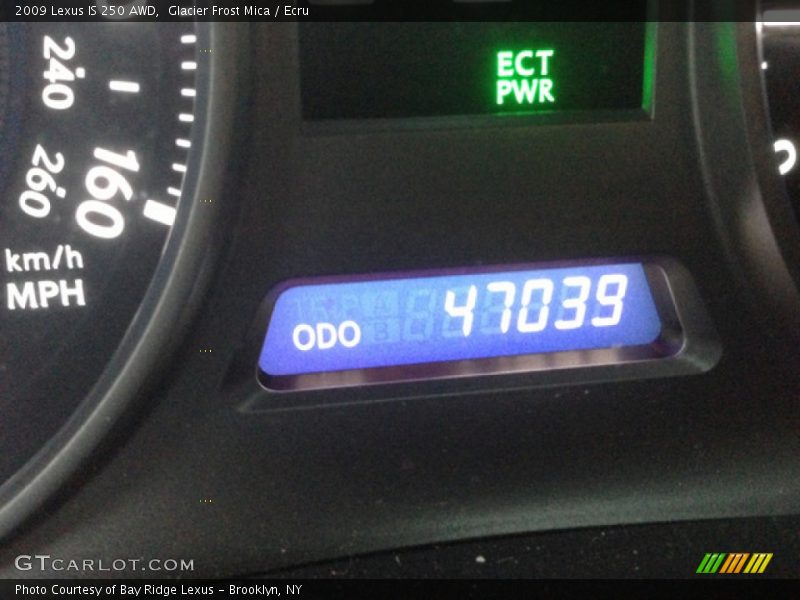 Glacier Frost Mica / Ecru 2009 Lexus IS 250 AWD