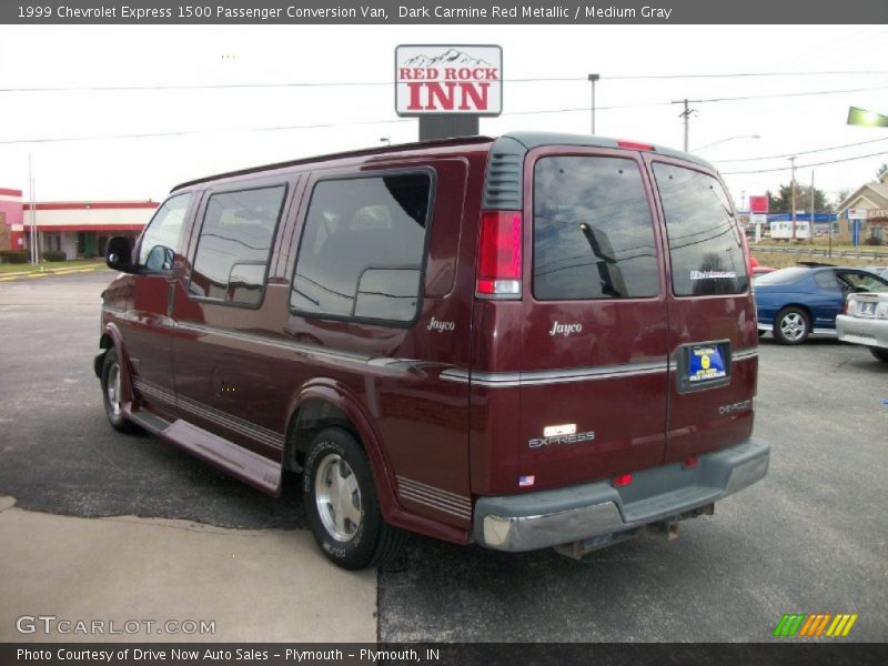 Dark Carmine Red Metallic / Medium Gray 1999 Chevrolet Express 1500 Passenger Conversion Van