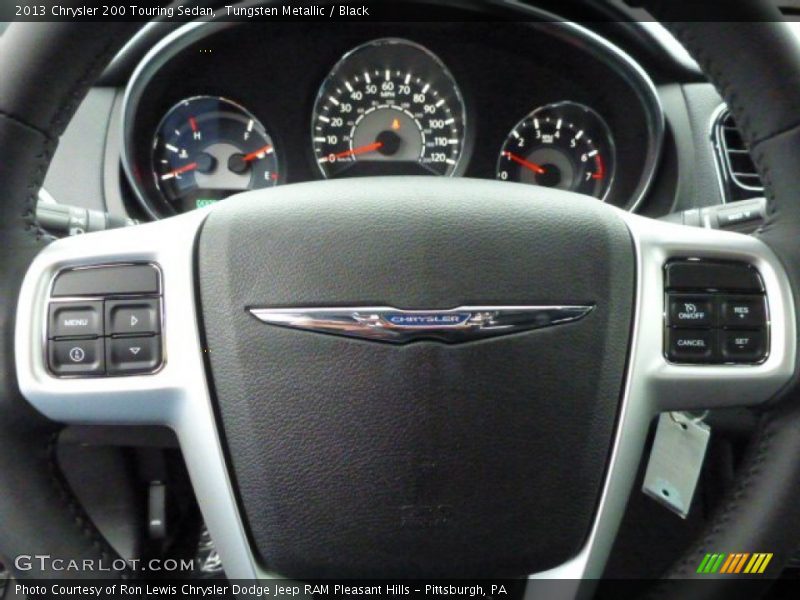 Tungsten Metallic / Black 2013 Chrysler 200 Touring Sedan