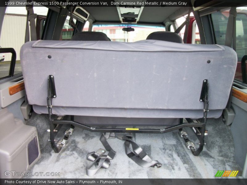 Dark Carmine Red Metallic / Medium Gray 1999 Chevrolet Express 1500 Passenger Conversion Van