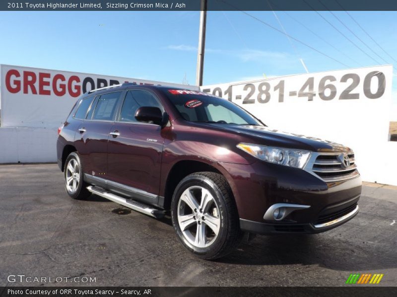 Sizzling Crimson Mica / Ash 2011 Toyota Highlander Limited