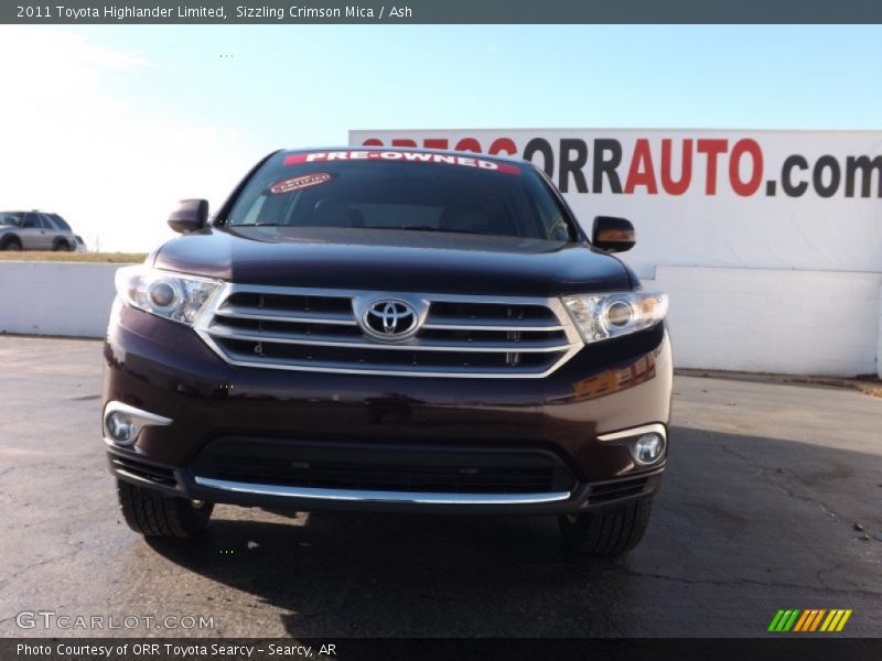 Sizzling Crimson Mica / Ash 2011 Toyota Highlander Limited