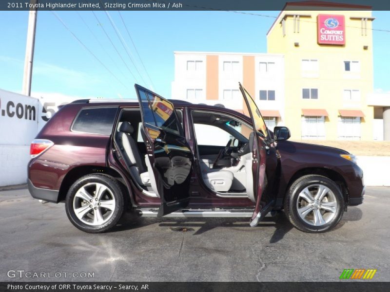 Sizzling Crimson Mica / Ash 2011 Toyota Highlander Limited