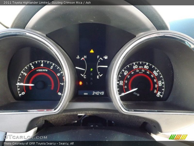 Sizzling Crimson Mica / Ash 2011 Toyota Highlander Limited