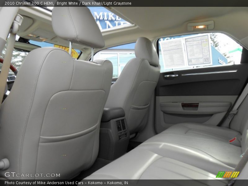 Bright White / Dark Khaki/Light Graystone 2010 Chrysler 300 C HEMI