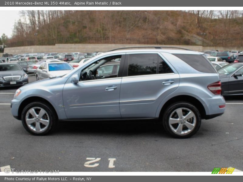 Alpine Rain Metallic / Black 2010 Mercedes-Benz ML 350 4Matic