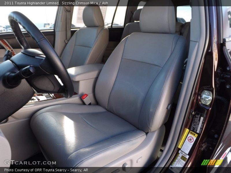 Sizzling Crimson Mica / Ash 2011 Toyota Highlander Limited