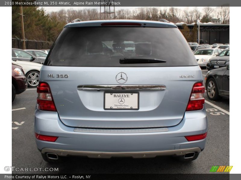Alpine Rain Metallic / Black 2010 Mercedes-Benz ML 350 4Matic