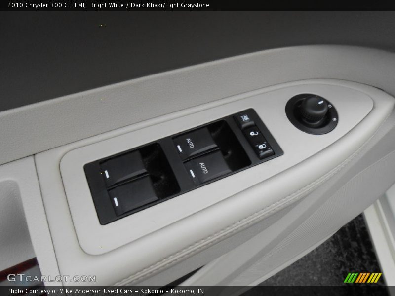 Bright White / Dark Khaki/Light Graystone 2010 Chrysler 300 C HEMI
