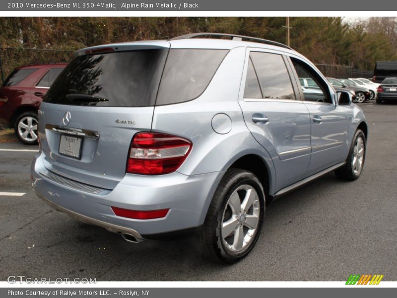 Alpine Rain Metallic / Black 2010 Mercedes-Benz ML 350 4Matic