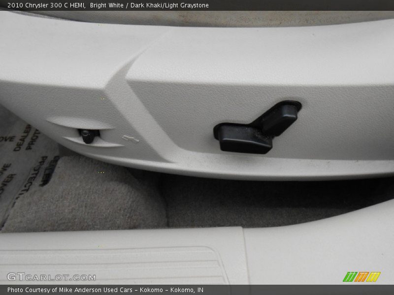 Bright White / Dark Khaki/Light Graystone 2010 Chrysler 300 C HEMI