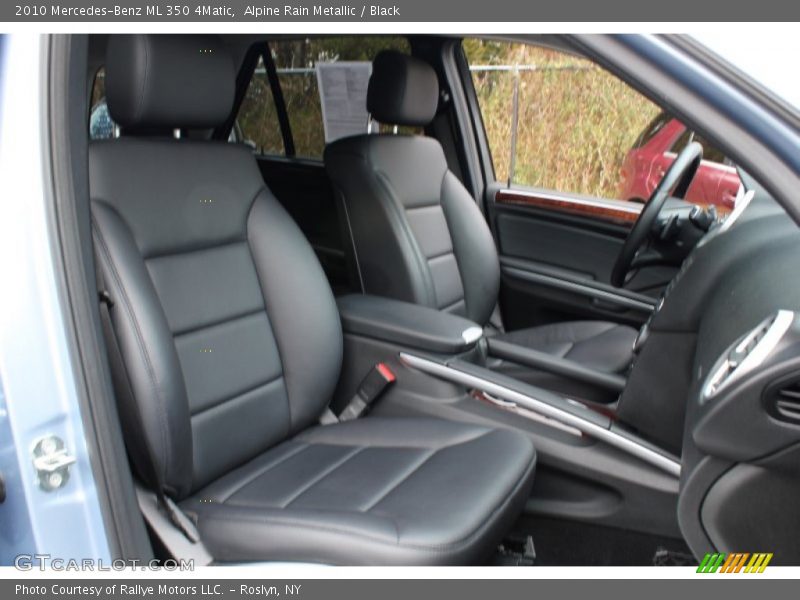 Alpine Rain Metallic / Black 2010 Mercedes-Benz ML 350 4Matic